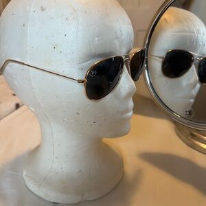 Gold Aviator Sunglasses